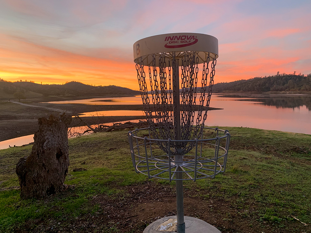 disc golf course area